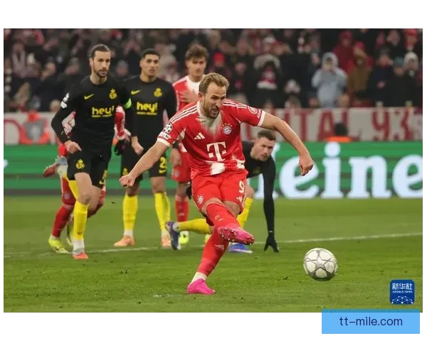 拜仁慕尼黑官方确认凯恩欧冠赛场上演大四喜成为历史新纪录